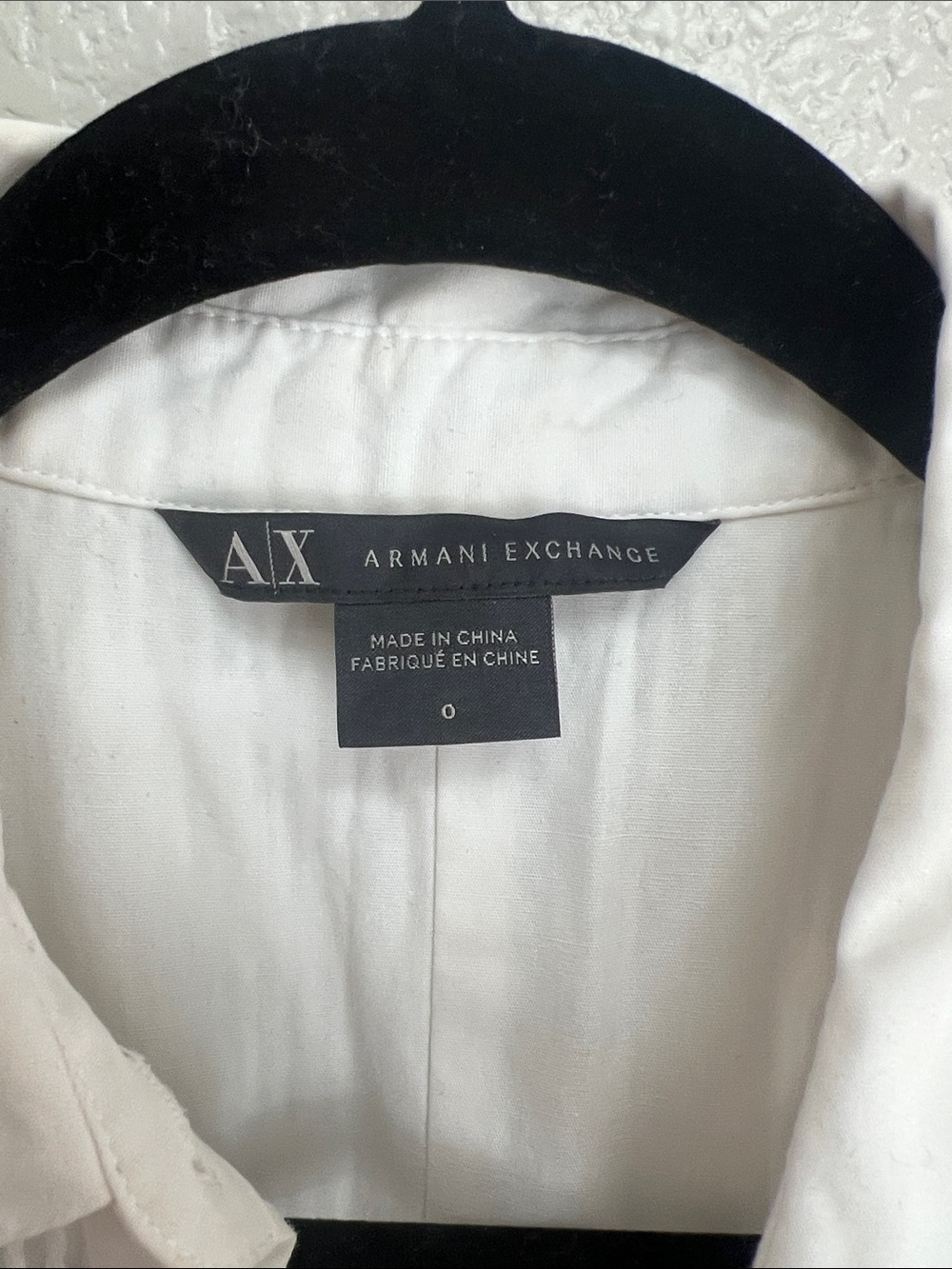 Armani Exchange White Sleeveless Collared Mini Dress - Picture 2 of 4
